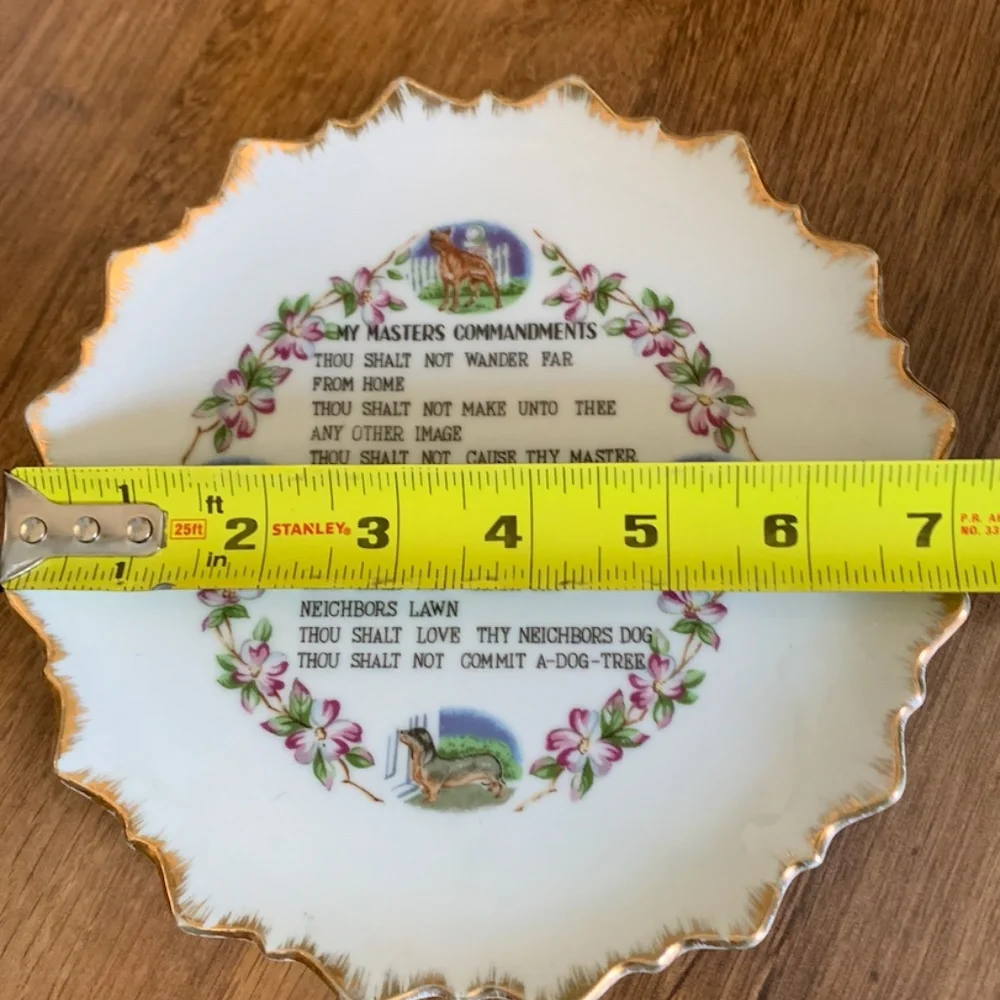 Dog Commandments Plate